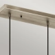 Asher II lampa wisząca 3xE27 antyczny pewter
