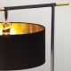 Balance lampa podłogowa 1xE27 czarny polerowany mosiądz