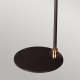 Balance lampa podłogowa 1xE27 czarny polerowany mosiądz