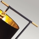 Balance lampa podłogowa 1xE27 czarny polerowany mosiądz