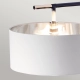 Balance lampa podłogowa 1xE27 czarny polerowany nikiel