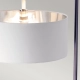 Balance lampa podłogowa 1xE27 czarny polerowany nikiel