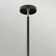 Balance lampa wisząca 1xE27 czarna polerowany nikiel