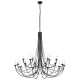 Carisbrooke żyrandol 18 x E14 CB18-BLACK Elstead Lighting