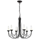Carisbrooke żyrandol 6 x E14 CB6-BLACK Elstead Lighting