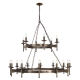 Cromwell żyrandol 18 x E14 CW18-OLD-BRZ Elstead Lighting