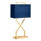 Cross lampa stołowa 1xE27 polerowane złoto