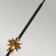Etoile lampa wisząca 1xE27 matowa czerń płatki złota