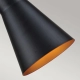 Etoile lampa wisząca 1xE27 matowa czerń płatki złota