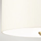 Fletcher Flush lampa sufitowa 3xE27 postarzany mosiądz