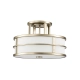 Fusion lampa sufitowa 3xE27 naturalny mosiądz