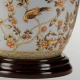Gold Birds lampa stołowa 1xE27 jasnoniebieska złota