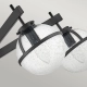 Hollis IP44 lampa sufitowa 5xE14 czarna
