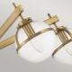 Hollis IP44 lampa sufitowa 5xE14 stary mosiądz