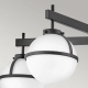 Hollis IP44 lampa sufitowa 5xE14 czarna