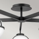 Hollis IP44 lampa sufitowa 5xE14 czarna