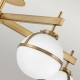 Hollis IP44 lampa sufitowa 5xE14 stary mosiądz