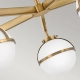 Hollis IP44 lampa sufitowa 5xE14 stary mosiądz