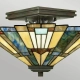 Inglenook lampa sufitowa 2xE27 ciemny brąz
