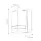 Jannik IP44 kinkiet LED 3,8W 120lm 3000K grafitowy
