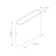 Jens IP65 kinkiet LED 6W 680lm 3000-5700K czarny