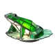 Żabka Tiffany lampa stołowa 1xG9 zielona QZ-FROG-TL Elstead Lighting