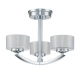 Meridian IP44 lampa sufitowa 3xG9 polerowany chrom