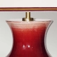 Oxblood lampa stołowa 1xE27 czerwona
