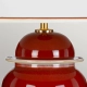 Oxblood lampa stołowa 1xE27 czerwona