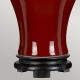 Oxblood lampa stołowa 1xE27 czerwona