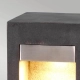 Parkstone IP55 słupek ogrodowy LED 6W 650lm 3000K bazalt stal nierdzewna