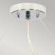 Pearce lampa wisząca 5xE27 polerowany chrom