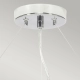 Pearce lampa wisząca 5xE27 polerowany chrom