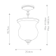 Pickering Lane lampa sufitowa 3xE14 czarna