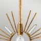 Sun King lampa wisząca 1xE27 płatki złota