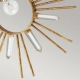 Sun King lampa wisząca 1xE27 płatki złota