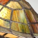 Tiffany Animal Lamps lampa stołowa 1xG9 vintage brąz