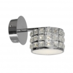 Kinkiety z kryształami - z niewymiennymi źródłami LED