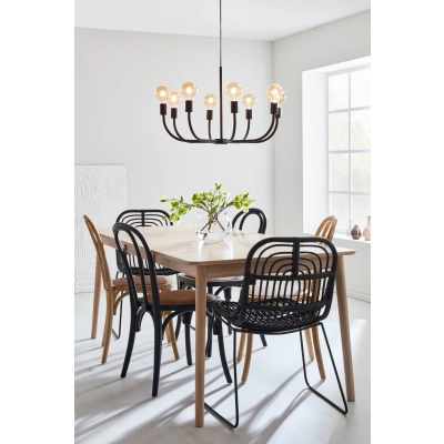 Amistoso lampa wisząca 8xE27 108291 czarna