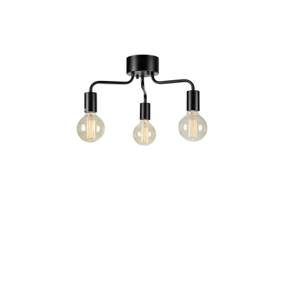 Avery lampa sufitowa 3xE27 108102 czarna Markslojd