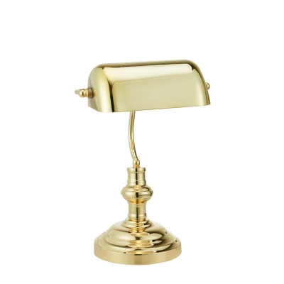 Bankers lampka stołowa 1xE14 108977 mosiężna Markslojd