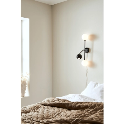 Beside kinkiet 2xG9 1xGU10 108255 czarny, biały