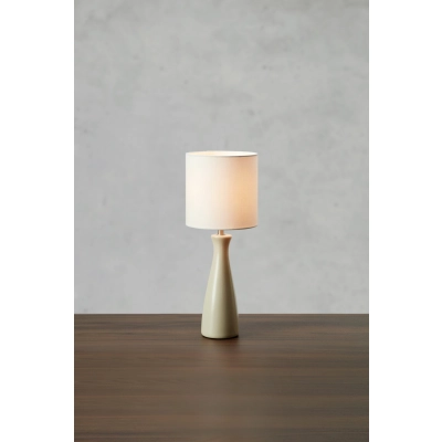 Birillo lampka stołowa 1xE14 108906 biała, piaskowa