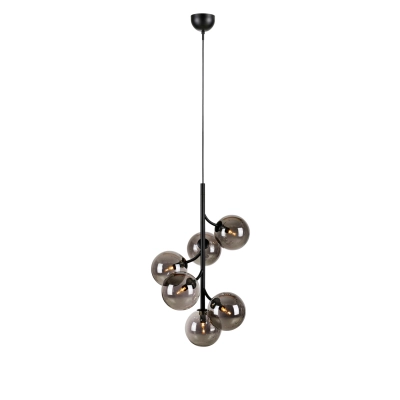 Callisto lampa wisząca 6xG9 108108 czarna, dymna Markslojd
