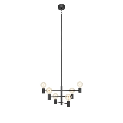 Capital lampa wisząca 6xE27 107281 czarna, czarna Markslojd
