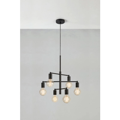 Cielo lampa wisząca 6xE27 108717 czarna