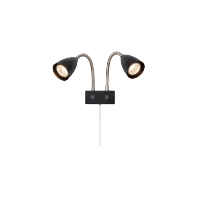 Ciro kinkiet 2xGU10 108901 czarny, stalowy Markslojd