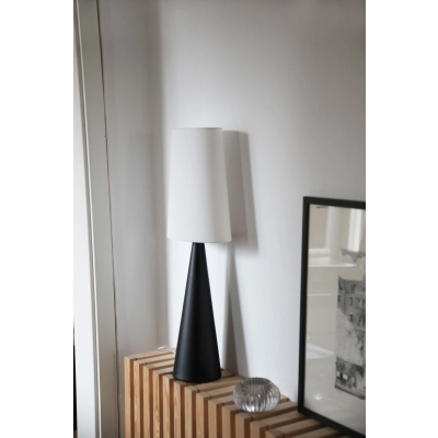 Conus lampka stołowa 1xE14 108597 czarna, biała