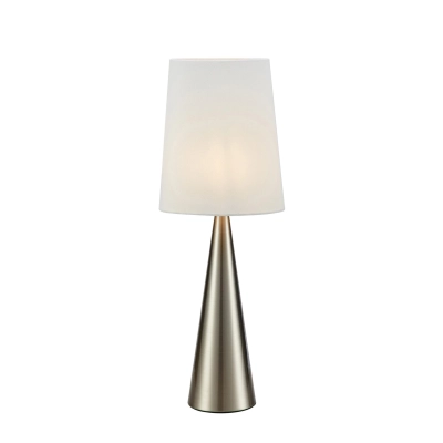 Conus lampka stołowa 1xE14 108624 nikiel satynowy, biała Markslojd