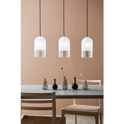 Cope lampa wisząca 3xE14 108226 czarna, oszroniona